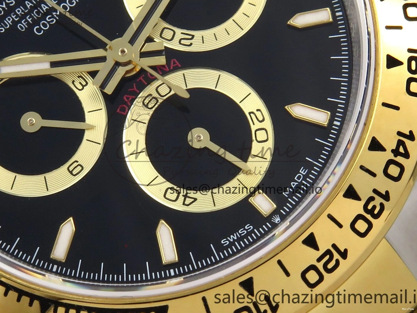 MiroTime 0128 Daytona 126503 QF 1:1 Best Edition Black Dial on SS YG Braclet SH4131 V TechFriendly 1273